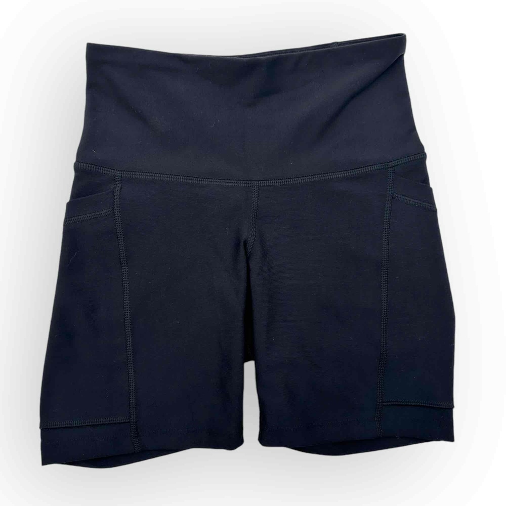 Old Navy Active Black High Waisted POWERSOFT GO DRY Bike Shorts